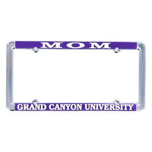 Strand Art Silver Mom Grand Canyon University License Plate Frame