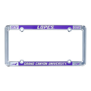Strand Art Silver Lopes Grand Canyon University License Plate Frame