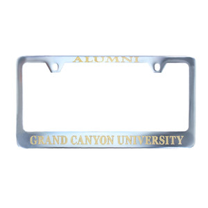 Strand Art Silver and Gold Alumni Grand Canyon University License Plate Frame