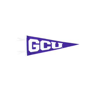 6" x 15" Purple GCU Horizontal Pennant