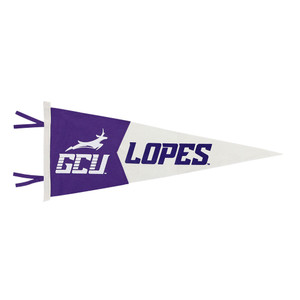 11" x 30" Purple Running Lope GCU Lopes Pennant 11" x 30" Purple Running Lope GCU Lopes Pennant