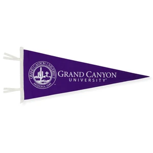 12" x 30" Purple Grand Canyon University Seal Pennant