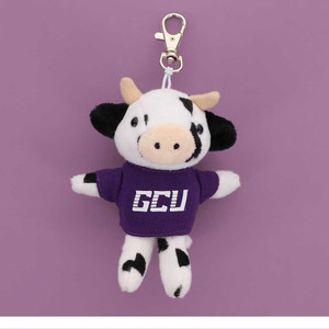 Mascot Factory White GCU Cow Plush Keychain