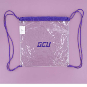 GCU Transparent Drawstring Bag