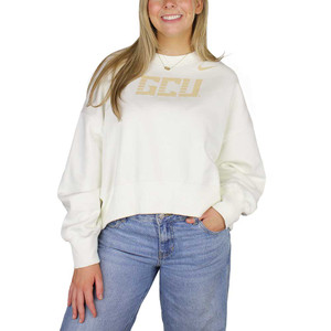 Nike Women's Oatmeal GCU Cropped Crew