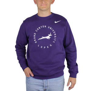 Nike Men's Purple Grand Canyon University Running Lope Crew