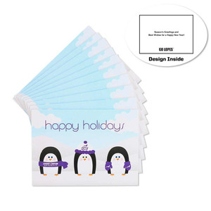 Happy Holidays GCU Penguins Christmas Cards - 10 Pack