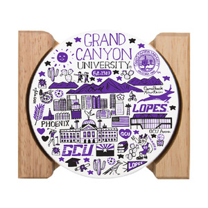 Julia Gash Grand Canyon University Multi-Logo Stone Coasters - 4 Pack