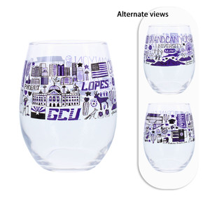 21 oz Julia Gash Grand Canyon University Multi-Logo Stemless Glass
