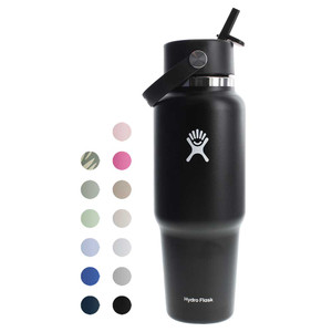 32 oz Hydro Flask Wide Mouth Travel Bottle with Flex Straw Cap