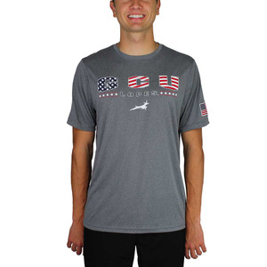 Colosseum Men's Gray American Flag GCU Lopes OHT Tee