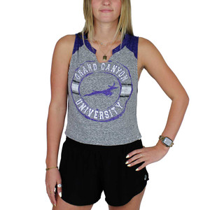Colosseum Women's Gray Grand Canyon University Cropped Tank