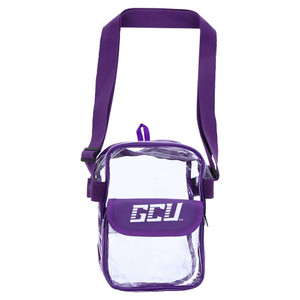 Purple GCU Clear Crossbody Bag