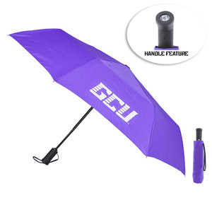 Storm Flash Purple GCU Umbrella with Black Flashlight Handle