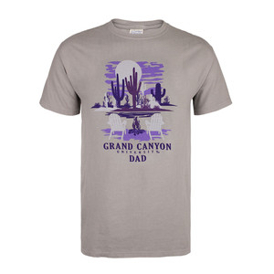 Comfort Wash Men's Gray Grand Canyon University Dad Campfire Tee