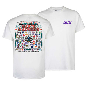 Blue 84 White 2025 NCAA Men's Basketball 68 Team Bracket Tee