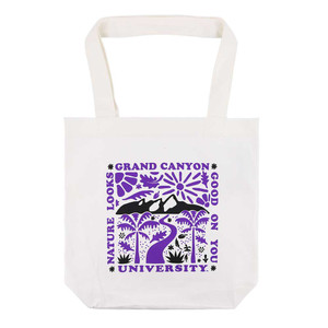 White Grand Canyon University Palm Tree Nature Tote Bag