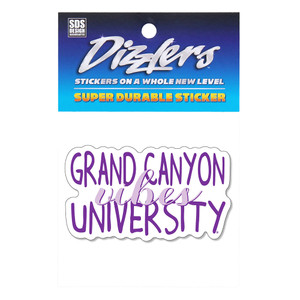 White Grand Canyon University Vibes Sticker