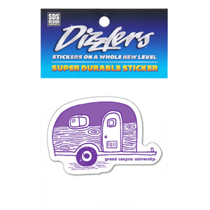 White Grand Canyon University Wood Camper Sticker
