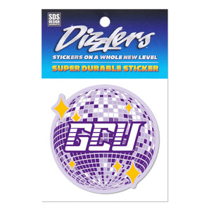 Lavender GCU Disco Ball Sticker