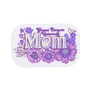 White Grand Canyon University Mom Flower Sticker