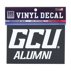 White GCU Alumni Vinyl Decal