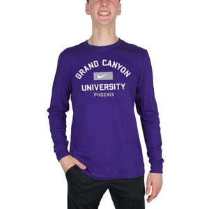 Nike Men's Purple Grand Canyon University Phoenix Long Sleeve Tee