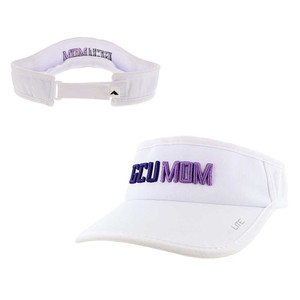 White GCU Mom Velcro Strap Visor
