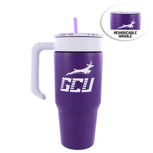30 oz Purple GCU Silicone Straw Tumbler