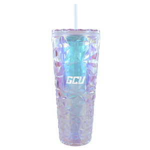 25 oz Iridecent Opal Straw Tumbler