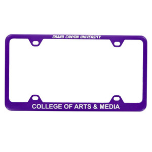Purple Grand Canyon University College of Arts & Media License Plate Frame