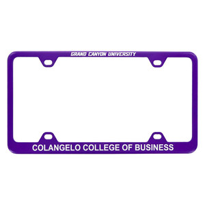Purple Grand Canyon University Colangelo College of Business License Plate Frame