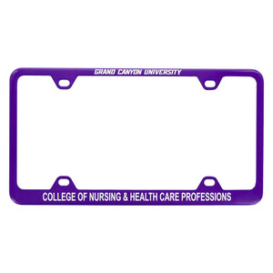 Purple Grand Canyon University College of Nursing & Health Care Professions License Plate Frame