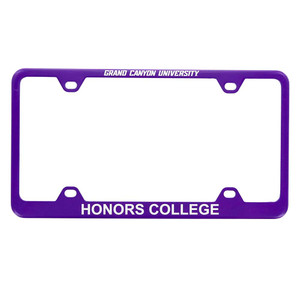 Purple Grand Canyon University College of Honors College License Plate Frame