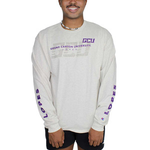 Champion Men's Oatmeal Grand Canyon University Lopes Long Sleeve Tee
