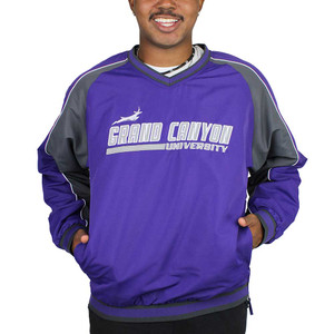 Colosseum Men's Purple Grand Canyon University Running Lope Waterproof Pullover