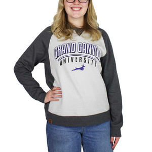Holloway Women's Gray and White Grand Canyon University Running Lope Crew