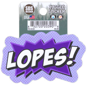 Purple Cartoon Lopes! Sticker