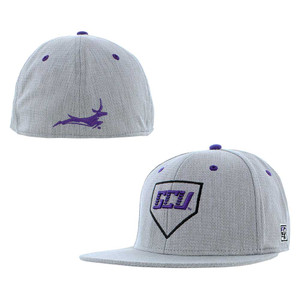 The Game Gray GCU Baseball Base Flatbill Stretch Fit Hat