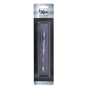 Purple Engraved Grand Canyon University Pen with Stylus