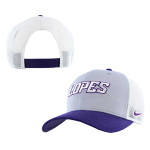 Nike Gray and Purple Lopes Mesh Snapback Hat