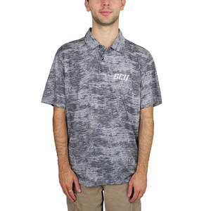 Vansport Men's Gray GCU Abstract Grid Polo