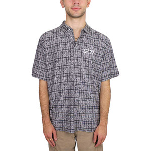 Vansport Men's Gray GCU Abstract Grid Polo