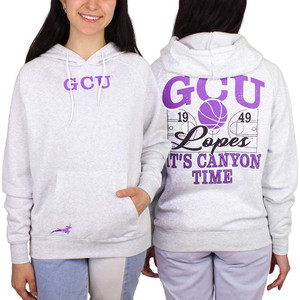Zoozatz Women's Gray GCU It's Canyon Time Basketball Hoodie