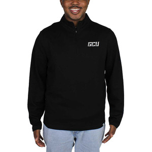 Colosseum Men's Black GCU Ribbed 1/4 Zip
