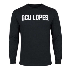 Lope-Priced Essentials Black GCU Lopes Long Sleeve Tee