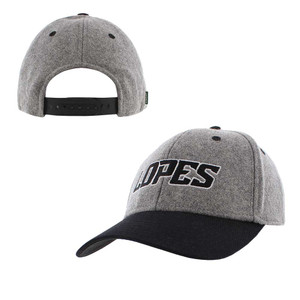 Legacy Gray and Black Lopes Wool Snapback Hat