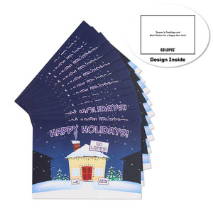 Happy Holidays Go Lopes Christmas Cards - 10 Pack
