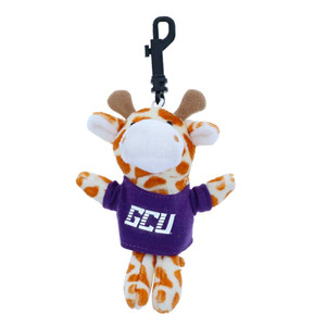 White and Orange Giraffe Keychain