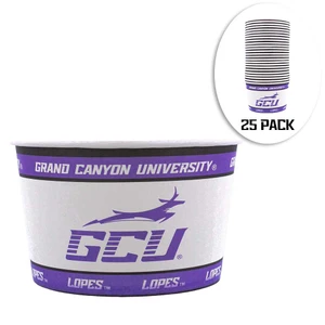 16oz White and Puple GCU Bowls - 25 Pack